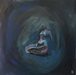 Femme à genoux - 2021