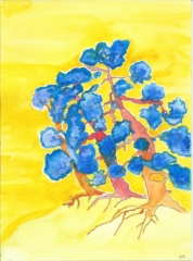 "Pins" - aquarelle "Pins" - aquarelle - Sarah Pierre-Louis