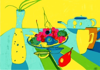 "Fruits d'automne" - marqueur fin et feutres "Fruits d'automne" - marqueur fin et feutres - Sarah Pierre-Louis