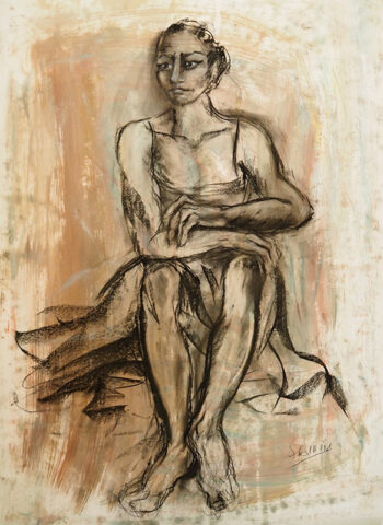 3_acrylique et pierre noire 100×73 cm